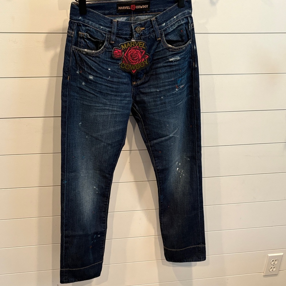 Marvel Cowboy Battle mountain cropped jeans.